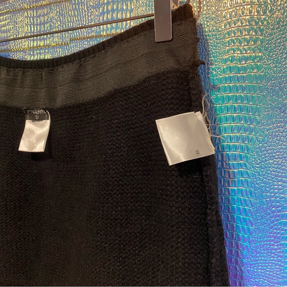 💕 CHANEL cashmere wool 2006 tweed mini skirt Fall 06A rare bouclé black pink - Picture 7 of 16